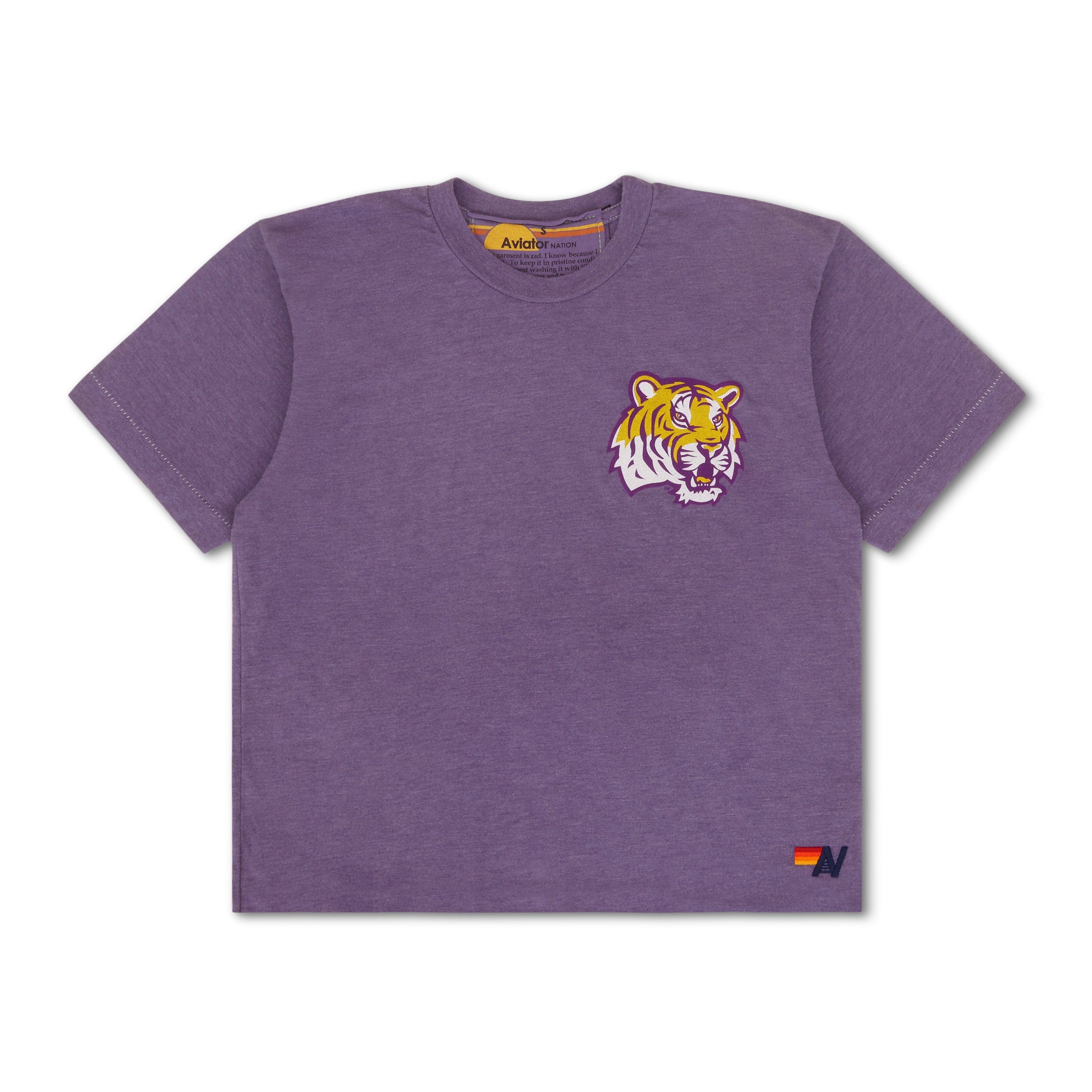 LSU TIGER BOYFRIEND TEE - GRAPE - Image 3