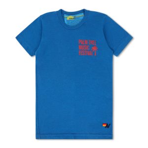 PALM TREE FEST NAPA 2025 CREW TEE SHIRT - ADVENTURE BLUE