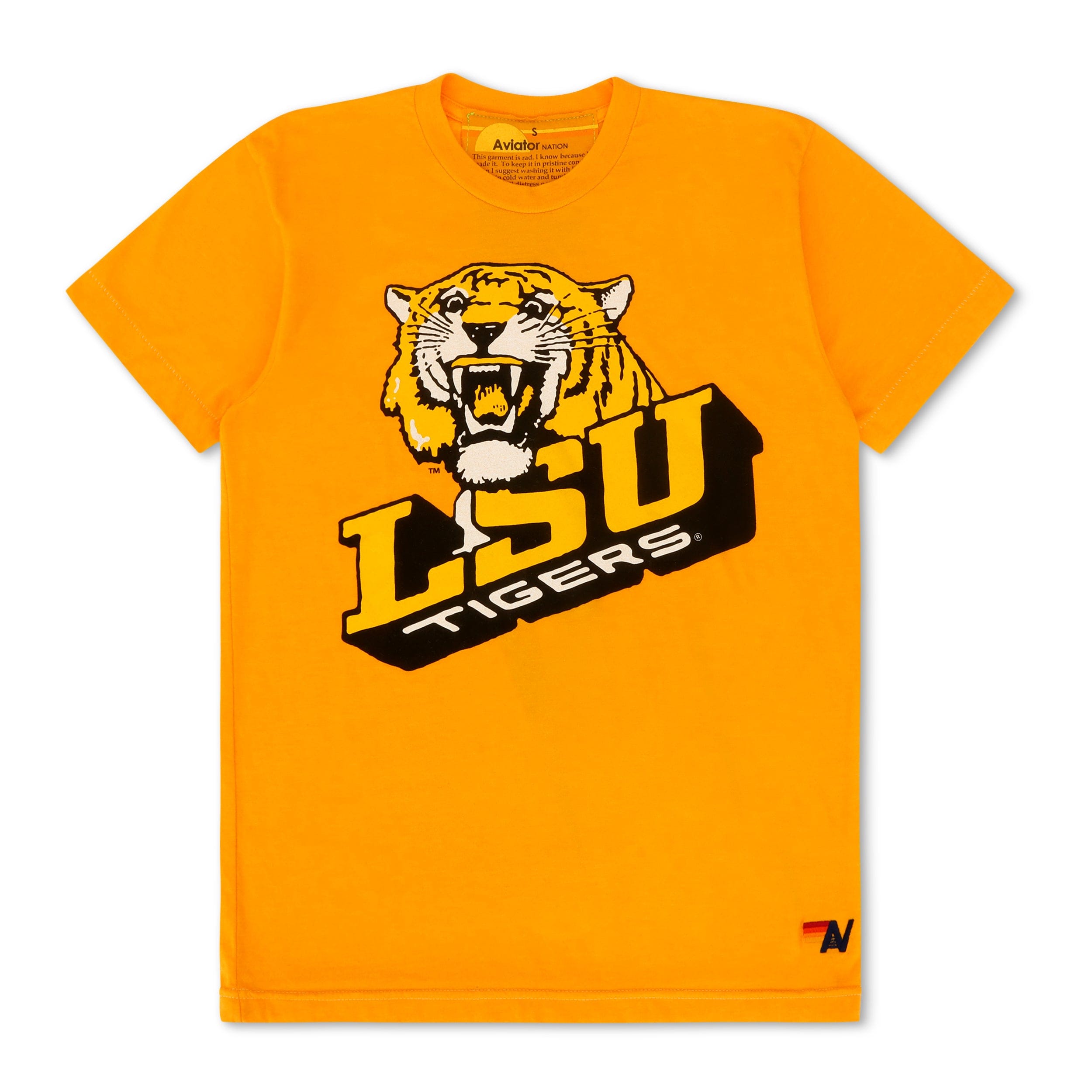 LSU BOLT CREW TEE SHIRT - GOLD - Image 5