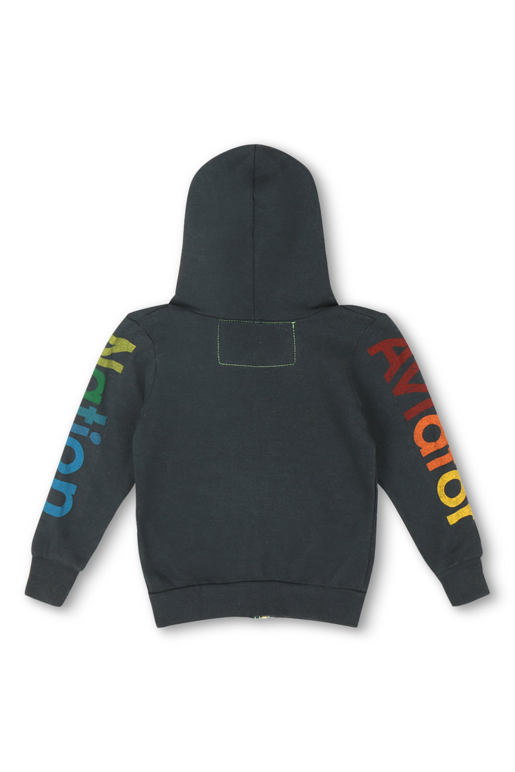 KID'S AVIATOR NATION MALIBU ZIP HOODIE - CHARCOAL - Image 2