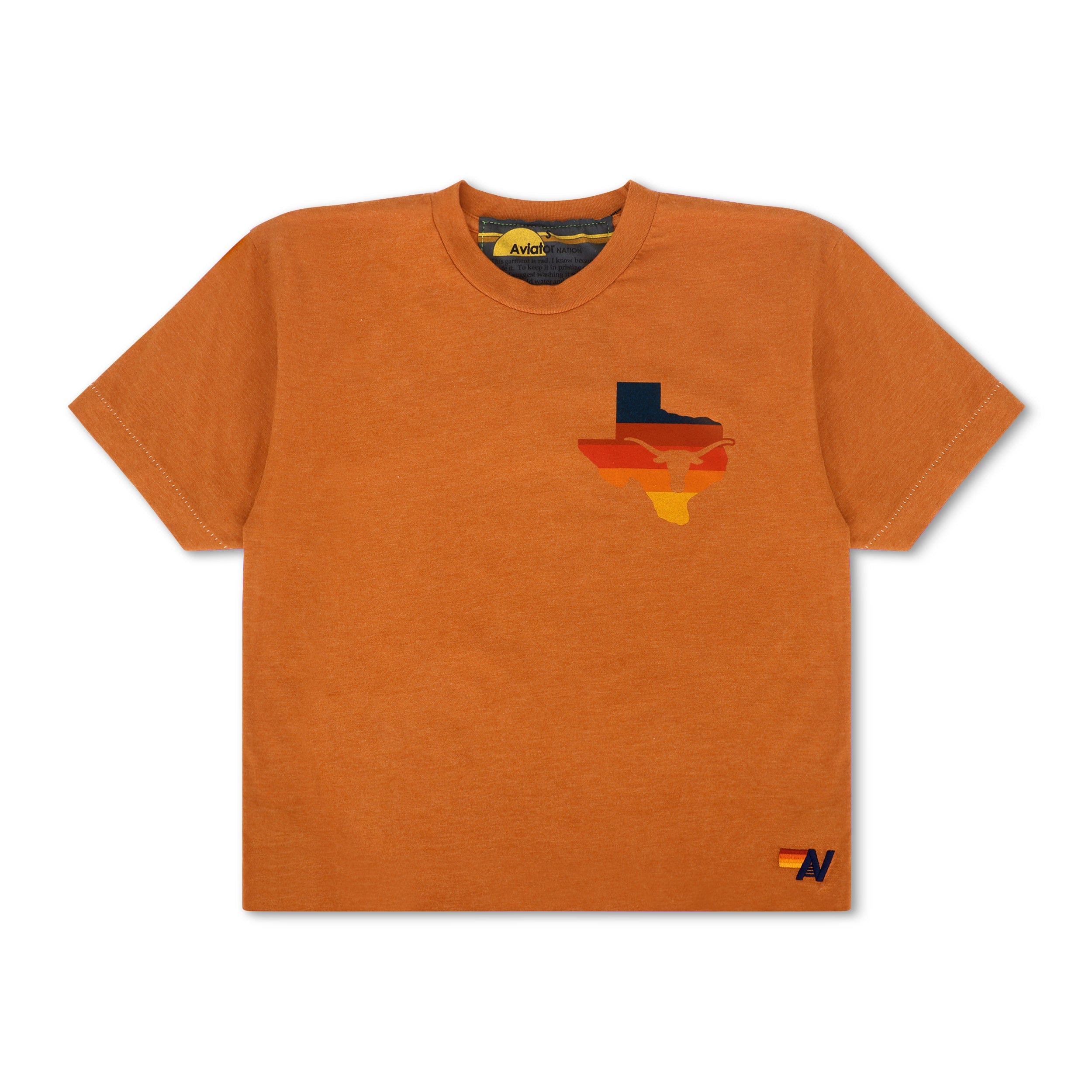 UNIVERSITY OF TEXAS STATE LOGO BOYFRIEND TEE - BURNT ORANGE - Image 3