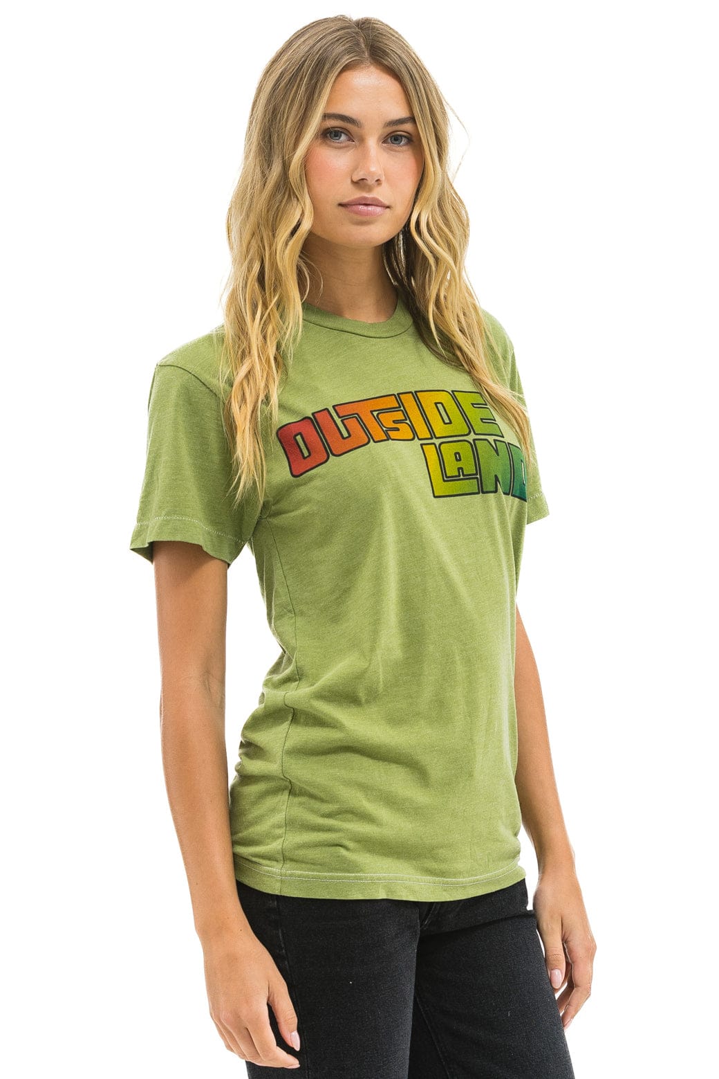 OUTSIDE LANDS 2025 CREW TEE - JUNGLE GREEN - Image 4