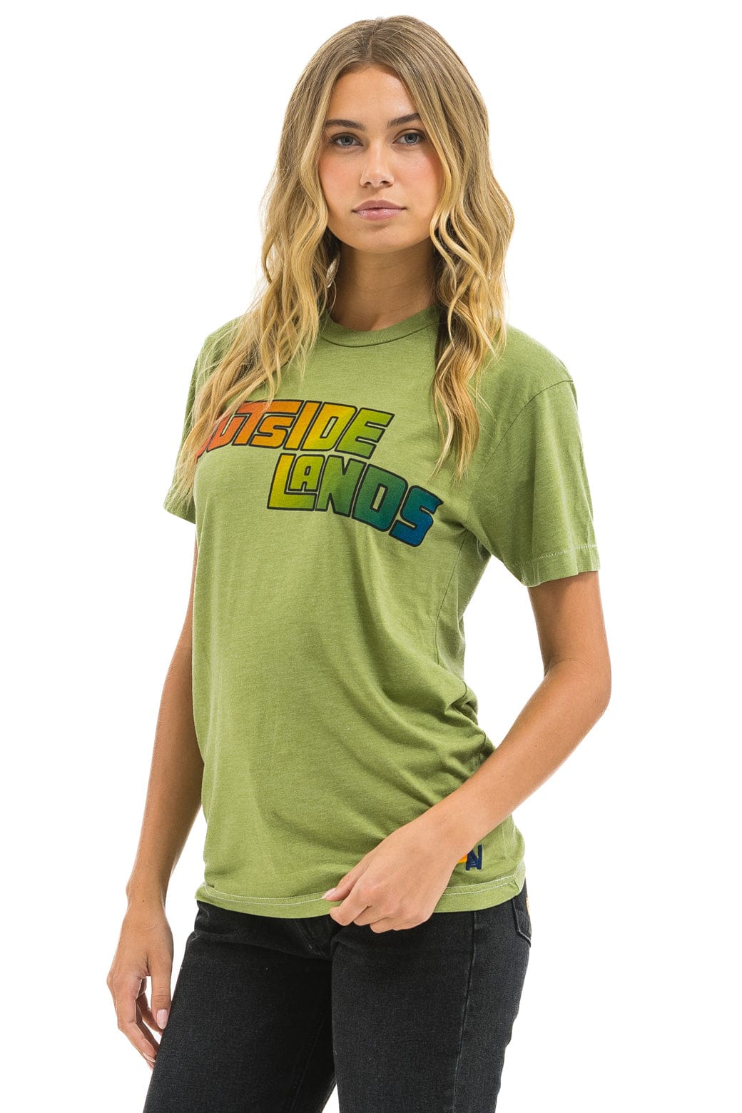 OUTSIDE LANDS 2025 CREW TEE - JUNGLE GREEN - Image 2