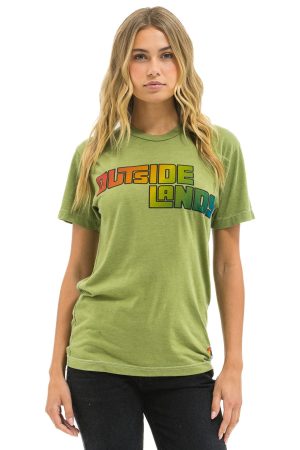 OUTSIDE LANDS 2025 CREW TEE - JUNGLE GREEN