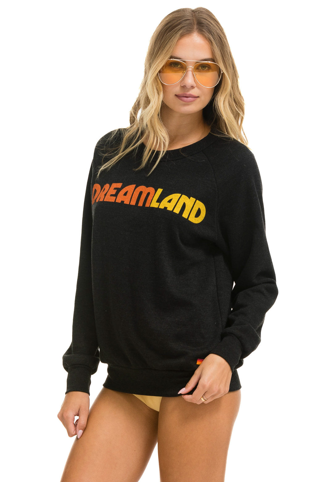 DREAMLAND LOGO CREW SWEATSHIRT - BLACK - Image 3