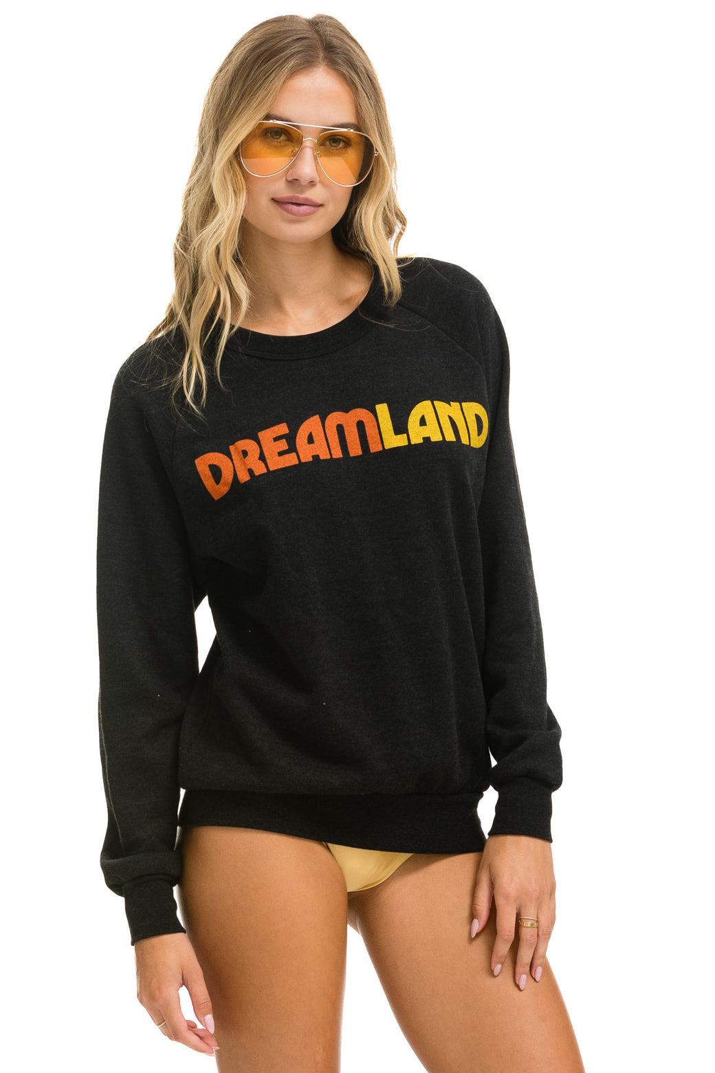 DREAMLAND LOGO CREW SWEATSHIRT - BLACK - Image 5