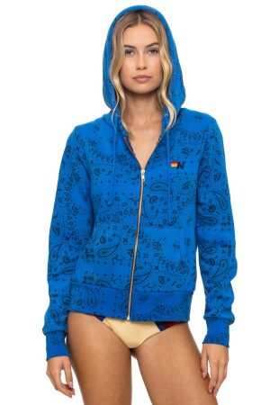 BANDANA ZIP HOODIE - ADVENTURE BLUE