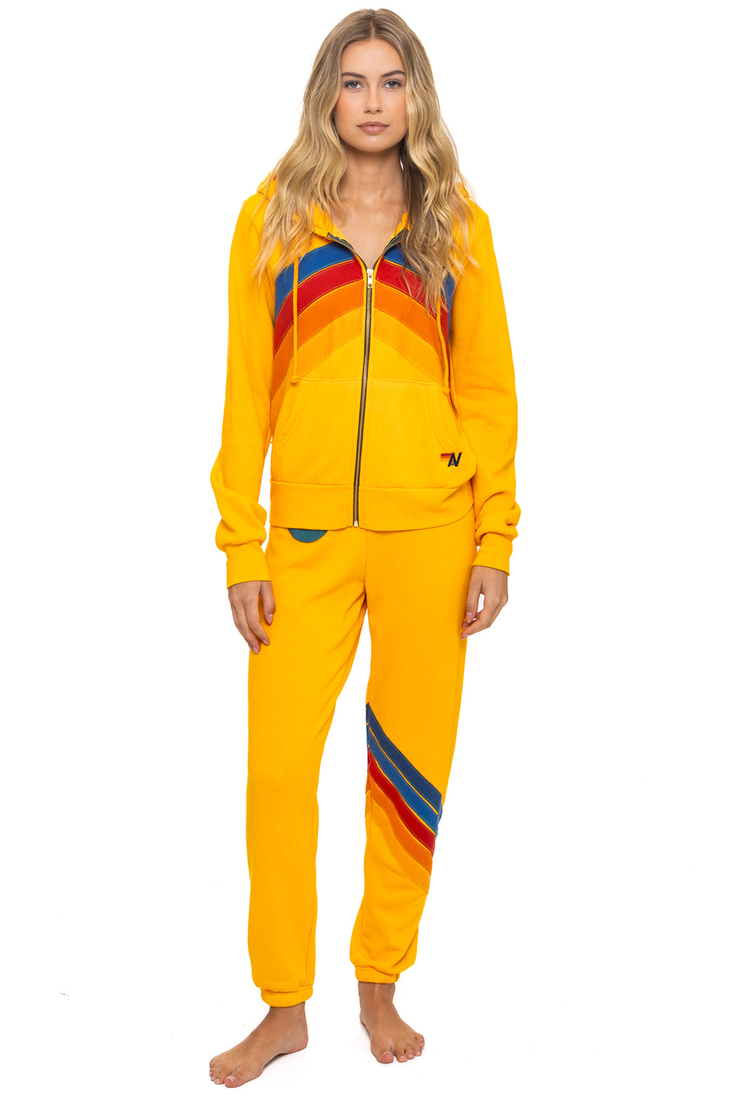 ALL SEASONS CIRCLE CHEVRON SWEATPANTS - GOLD - Image 2