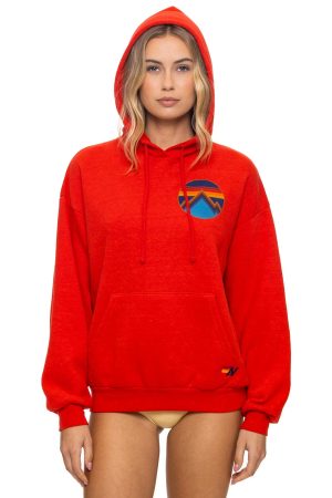 ALL SEASONS RELAXED PULLOVER HOODIE - RED