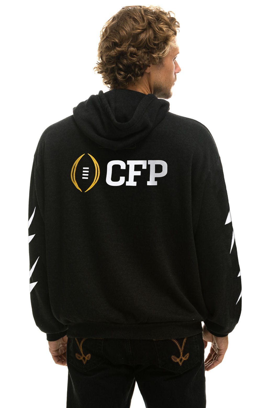 CFP NATIONAL CHAMPIONSHIP 2025 UNISEX RELAXED PULLOVER HOODIE - BLACK - Image 3