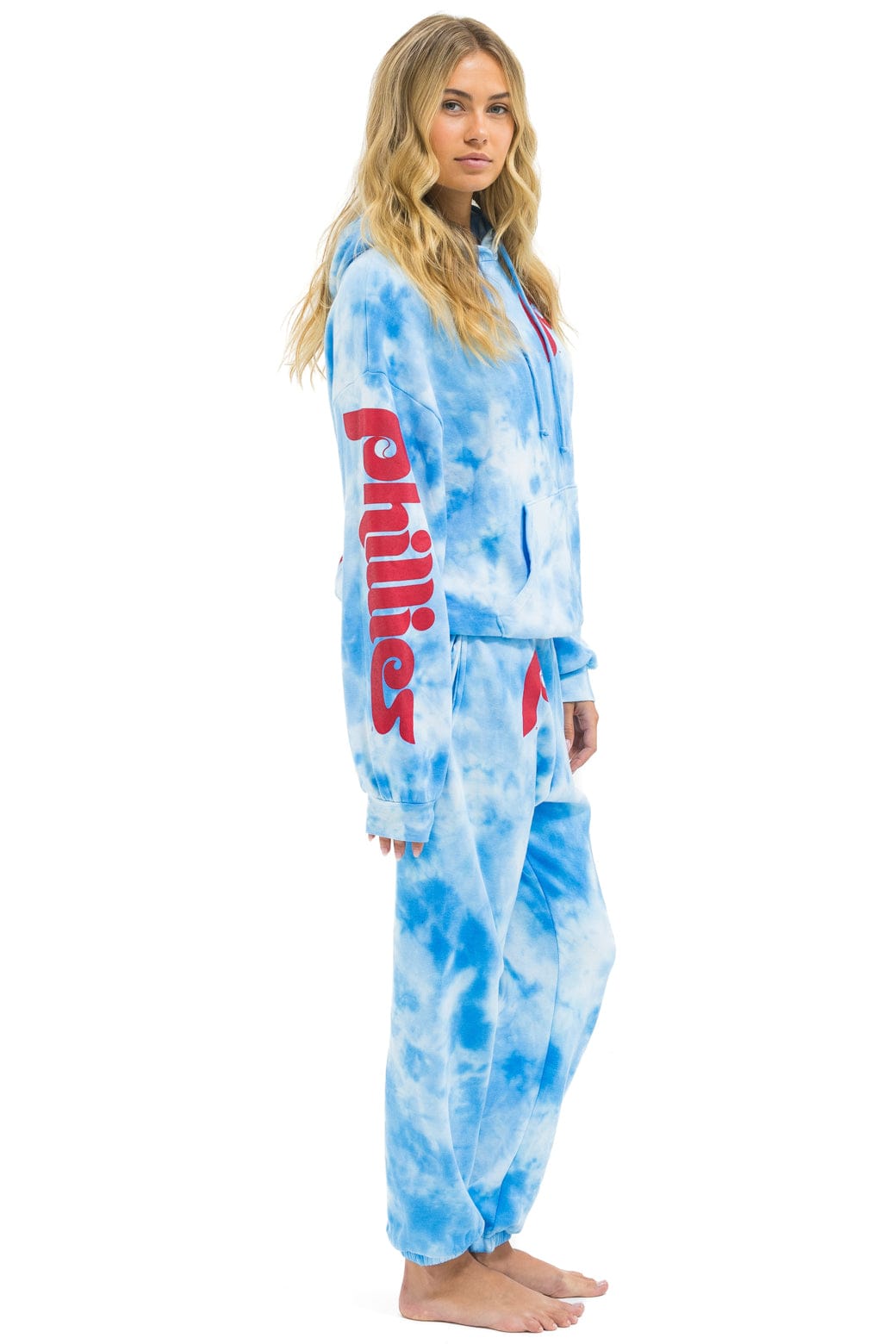 PHILLIES HAND DYED SWEATPANTS - TIE DYE BLUE - Image 6