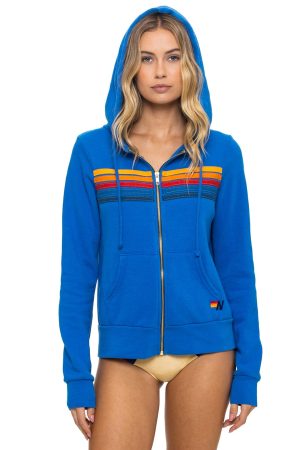 5 STRIPE HOODIE - ADVENTURE BLUE
