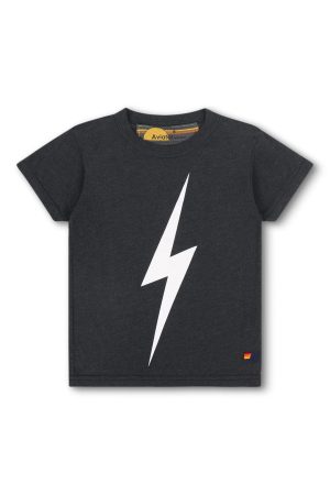 KID'S BOLT TEE - CHARCOAL