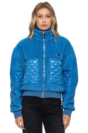 TEDDY FULL ZIP JACKET - OCEAN