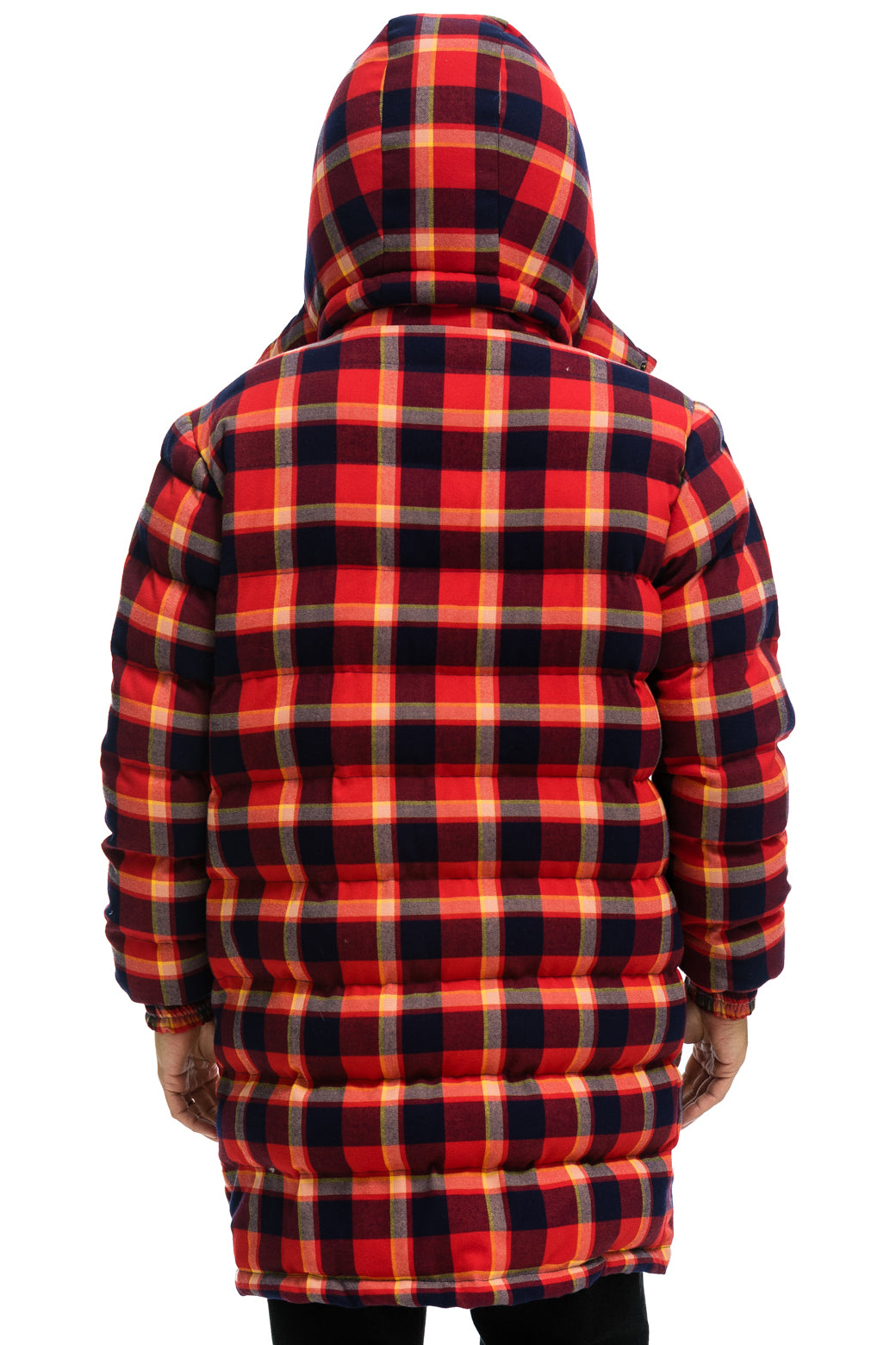PLAID UNISEX LONG TREKKER JACKET - RUGBY PLAID - Image 8