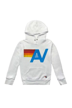 KID'S LOGO  PULLOVER HOODIE - WHITE