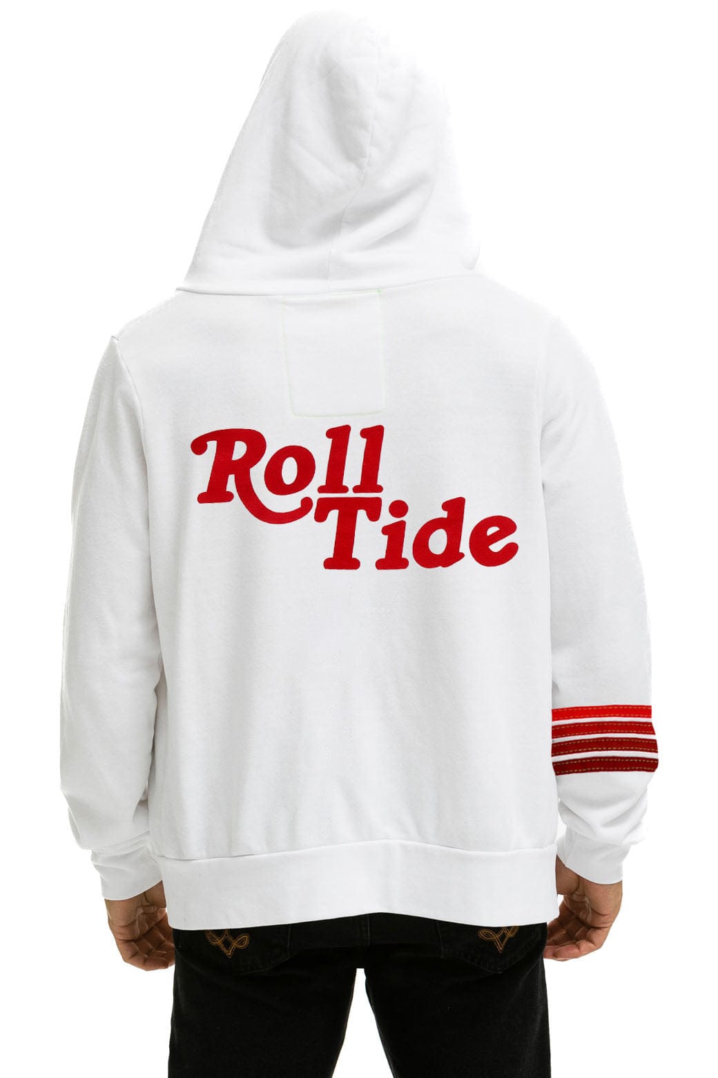 UNIVERSITY OF ALABAMA ROLL TIDE ZIP HOODIE - WHITE - Image 2