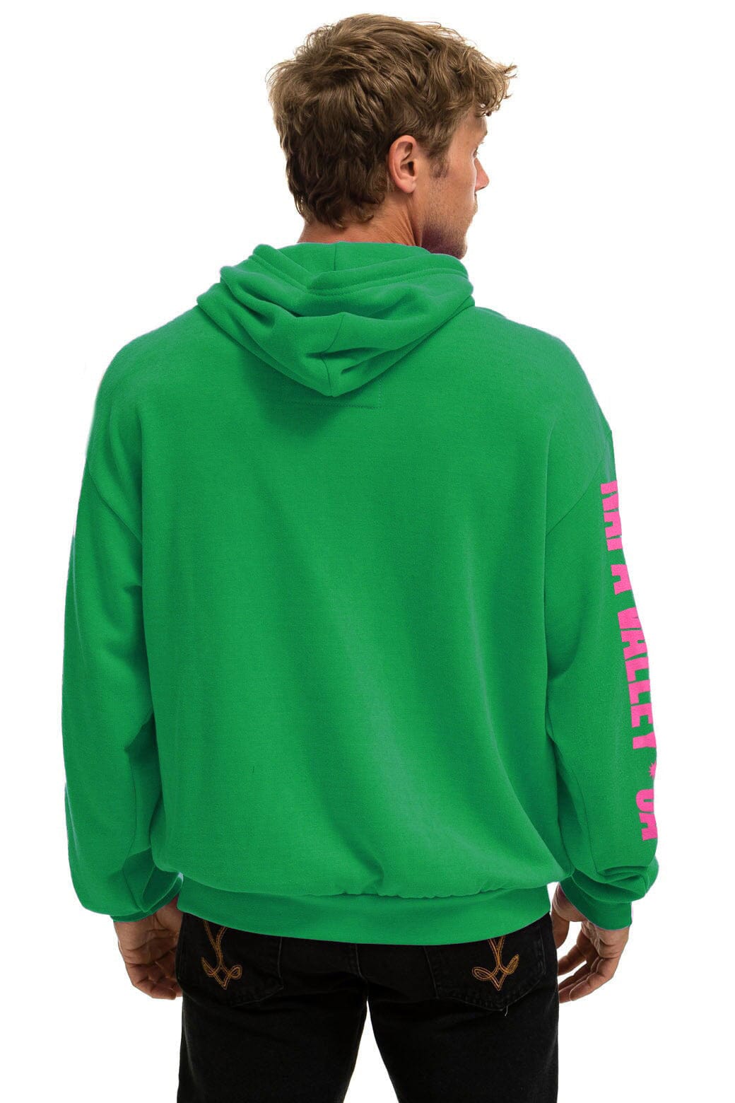 LA ONDA 2025 RELAXED PULLOVER HOODIE - KELLY GREEN - Image 4