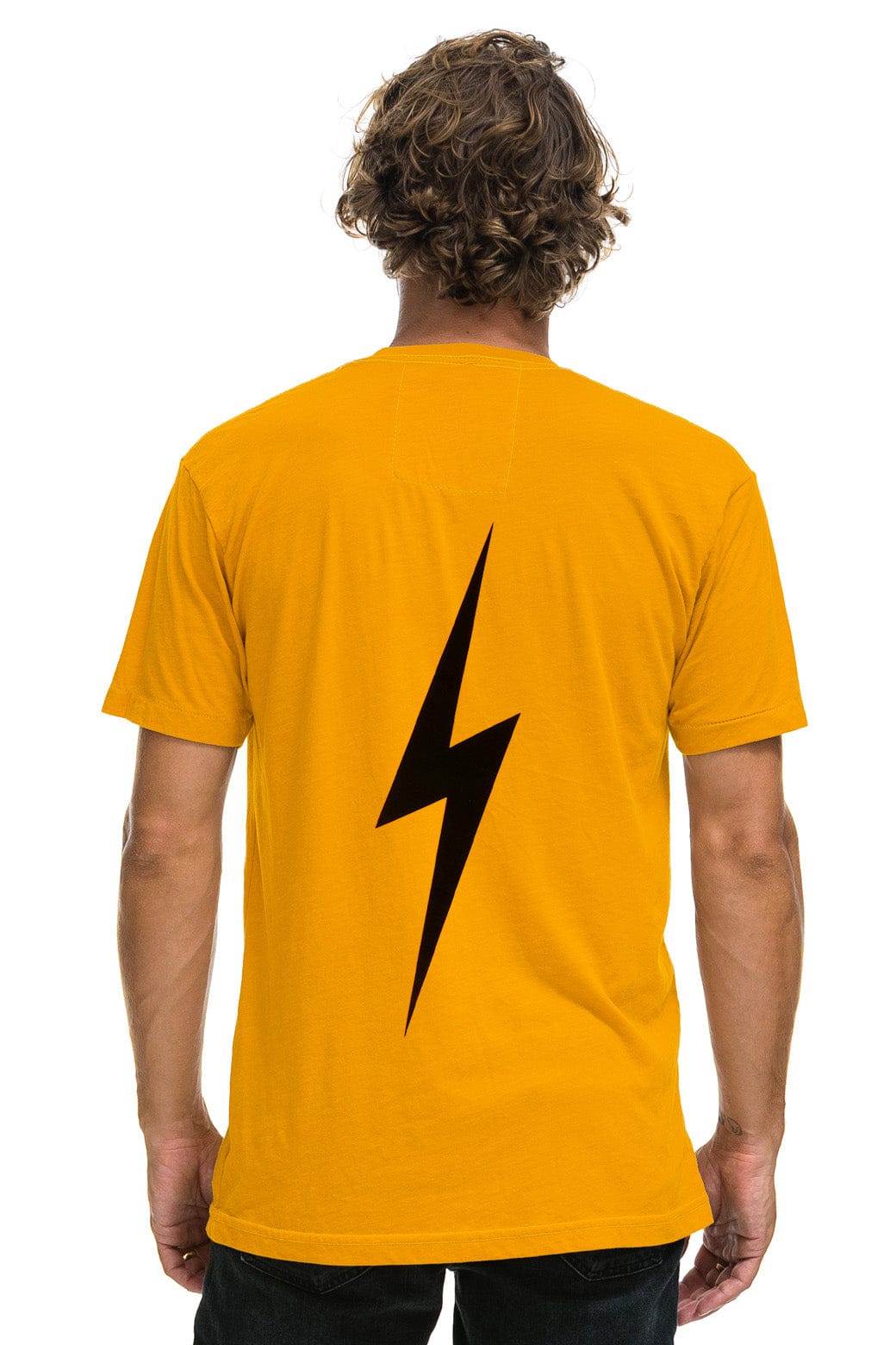 LSU BOLT CREW TEE SHIRT - GOLD - Image 3