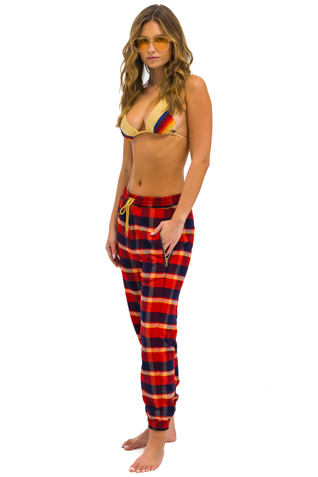 UNISEX PLAID LODGE PANT - RUGBY PLAID - Image 3