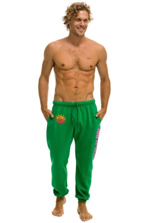 LA ONDA 2025 UNISEX POCKET SWEATPANTS - KELLY GREEN
