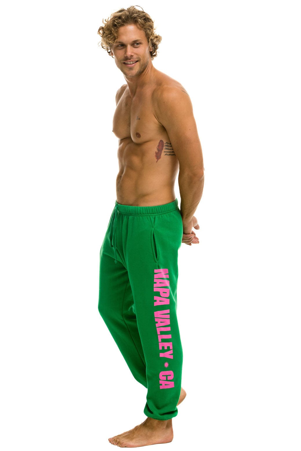 LA ONDA 2025 UNISEX POCKET SWEATPANTS - KELLY GREEN - Image 2