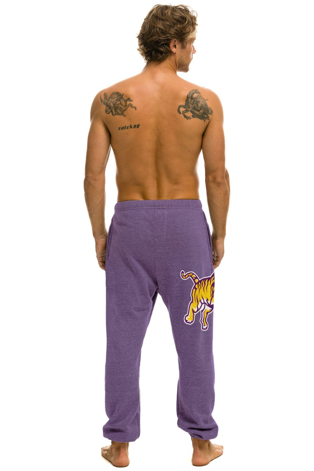 LSU TIGER UNISEX POCKET SWEATPANTS - GRAPE - Image 4