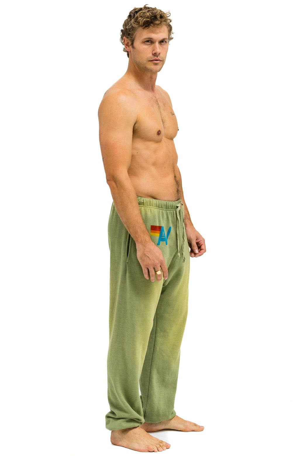 VINTAGE LOGO SWEATPANTS - FADED ARMY - Image 3