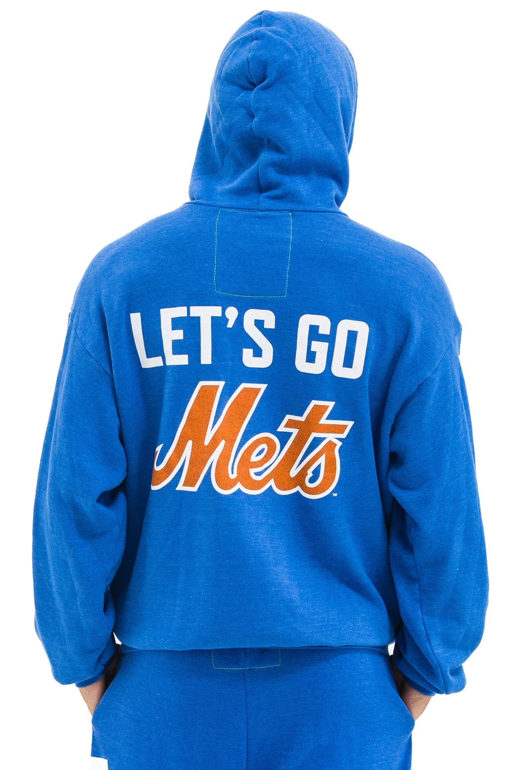 NY METS RELAXED PULLOVER HOODIE - BLUE - Image 8
