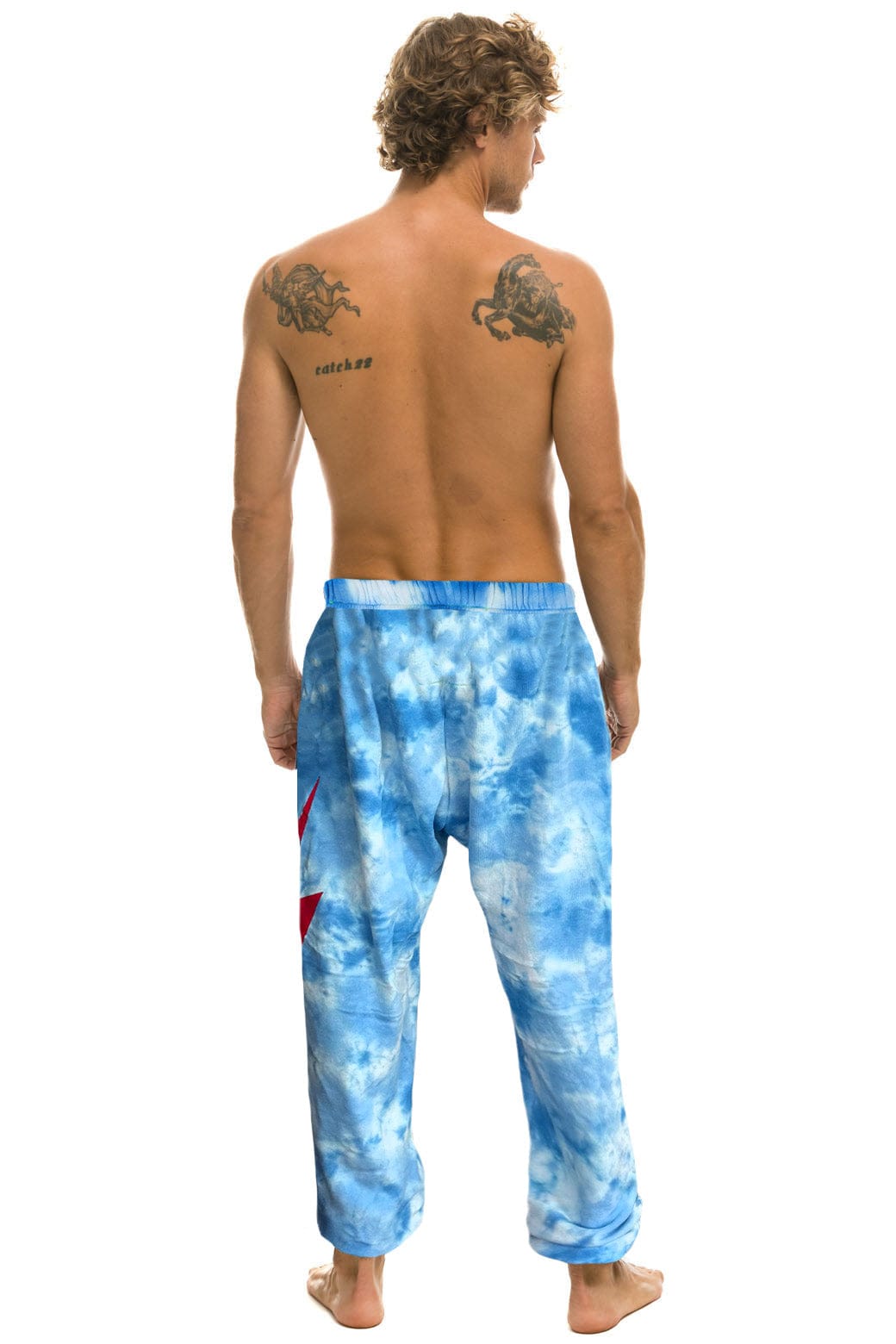PHILLIES HAND DYED SWEATPANTS - TIE DYE BLUE - Image 4
