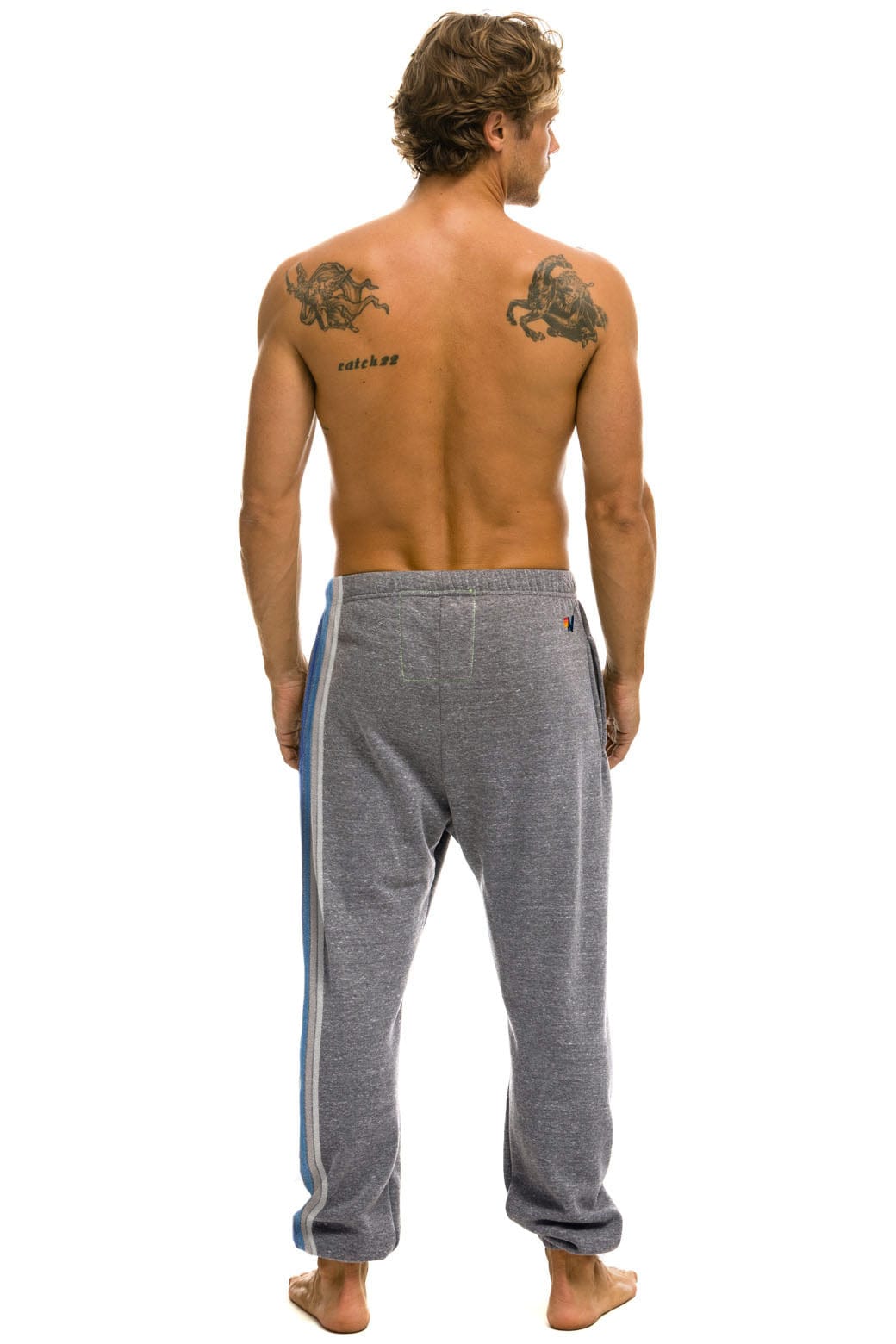 TEXAS RANGERS 5 STRIPE UNISEX SWEATPANTS - HEATHER // USA - Image 5