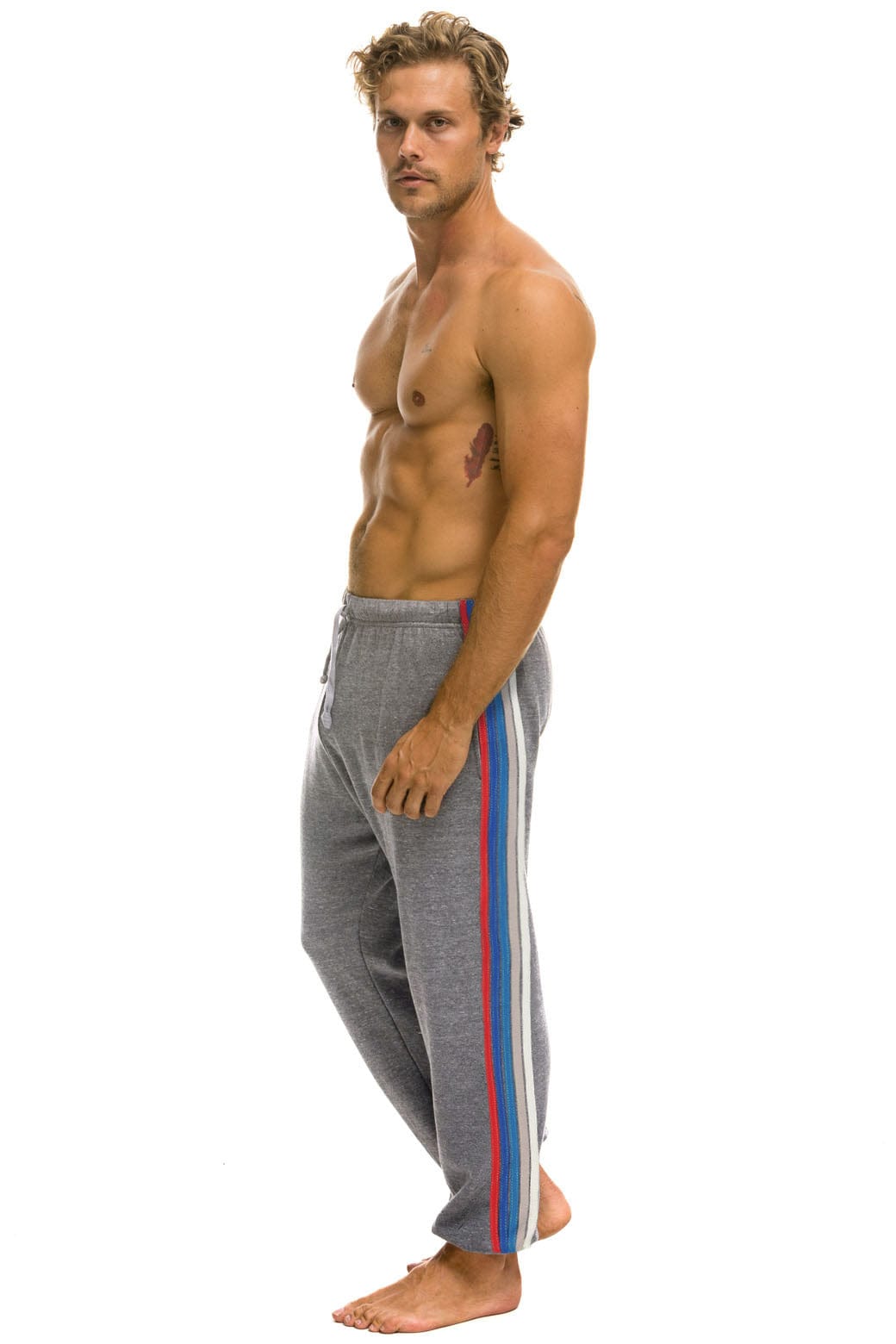 TEXAS RANGERS 5 STRIPE UNISEX SWEATPANTS - HEATHER // USA - Image 3