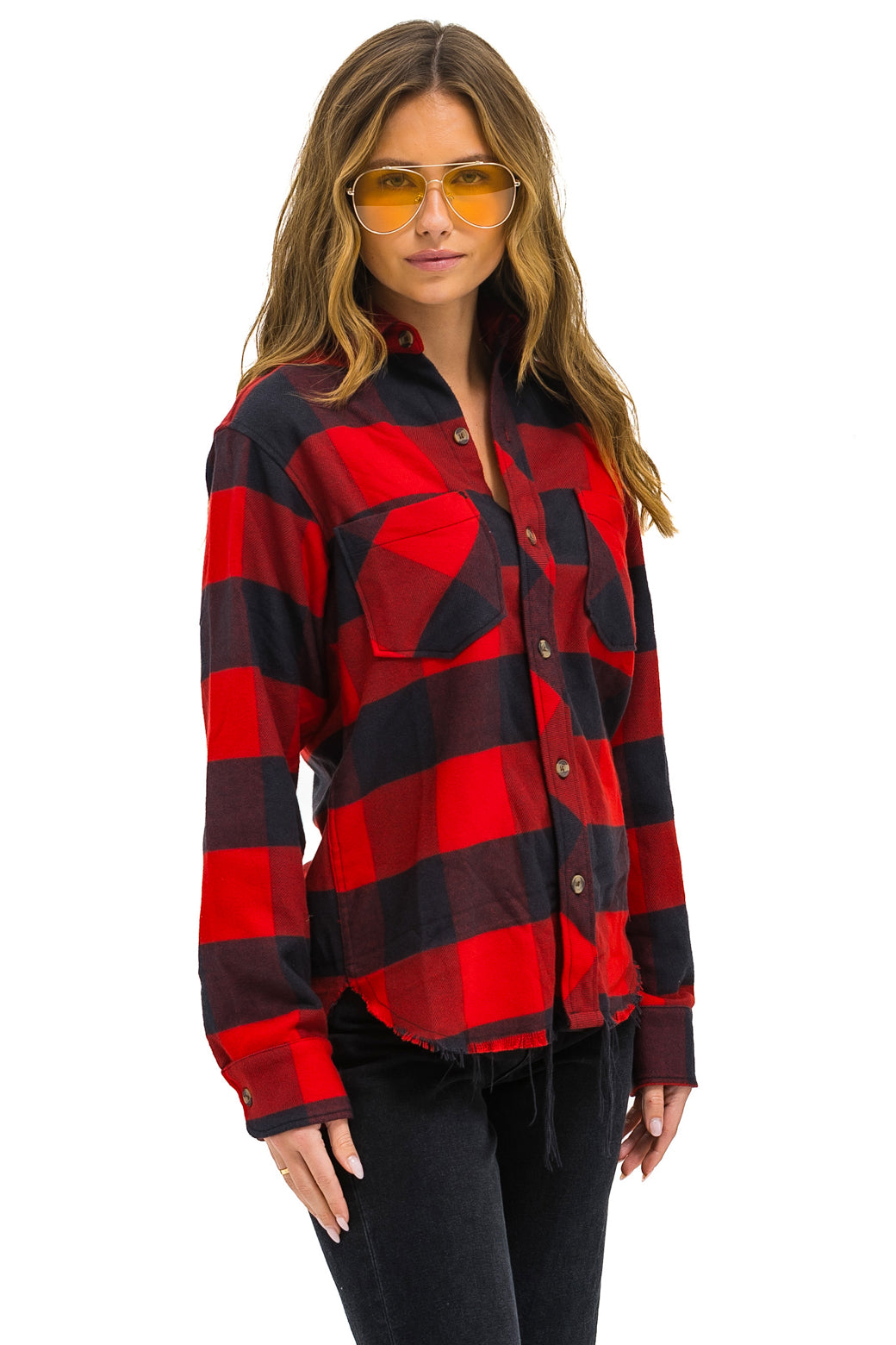 PLAID FLANNEL WESTERN SHIRT - BUFFALO PLAID - Image 3