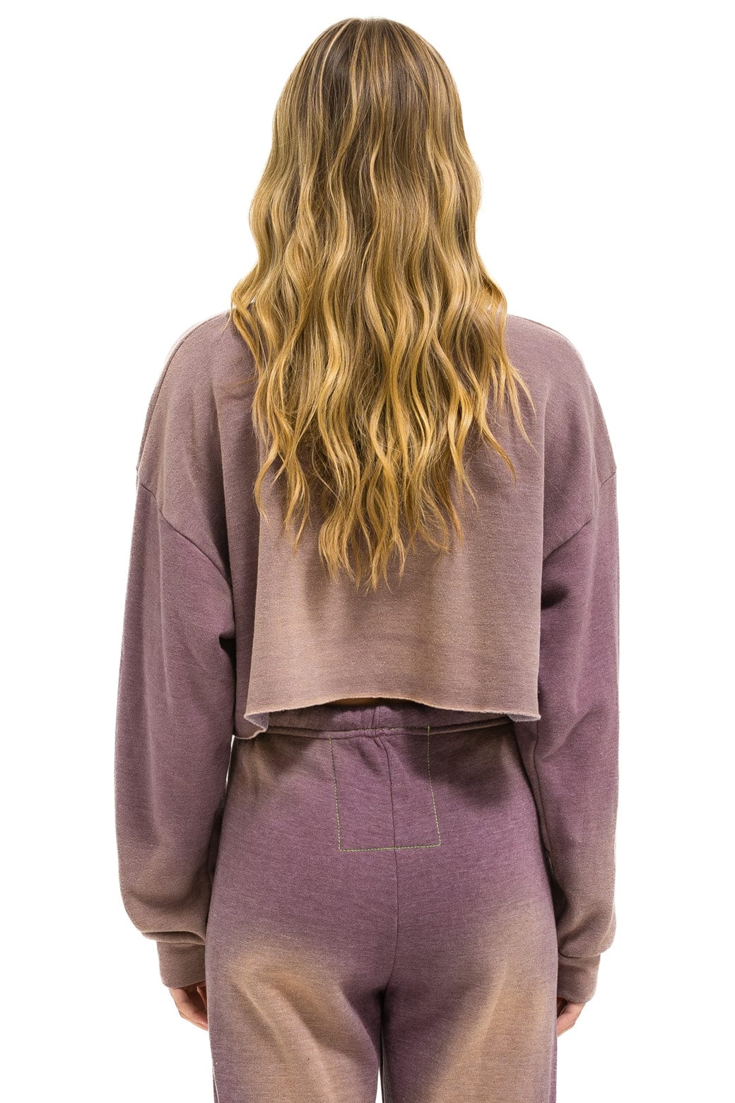 VINTAGE LOGO CROPPED CREW SWEATSHIRT RELAXED - FADED MOCHA - Image 3