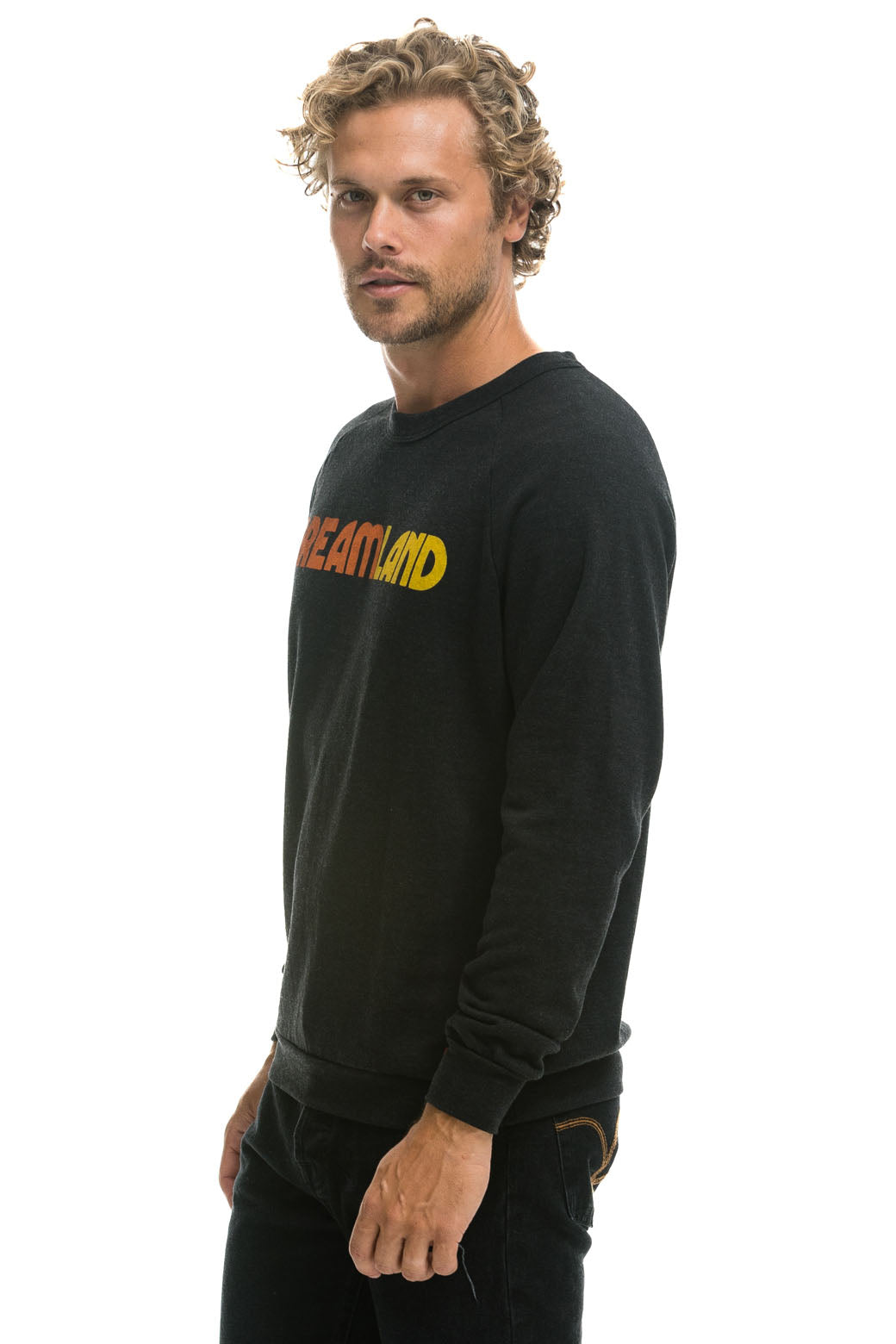 DREAMLAND LOGO CREW SWEATSHIRT - BLACK - Image 4