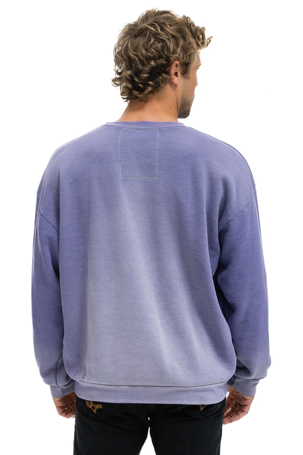 BOLT STITCH 2 RELAXED CREW SWEATSHIRT - FADED GRAPE - Image 8