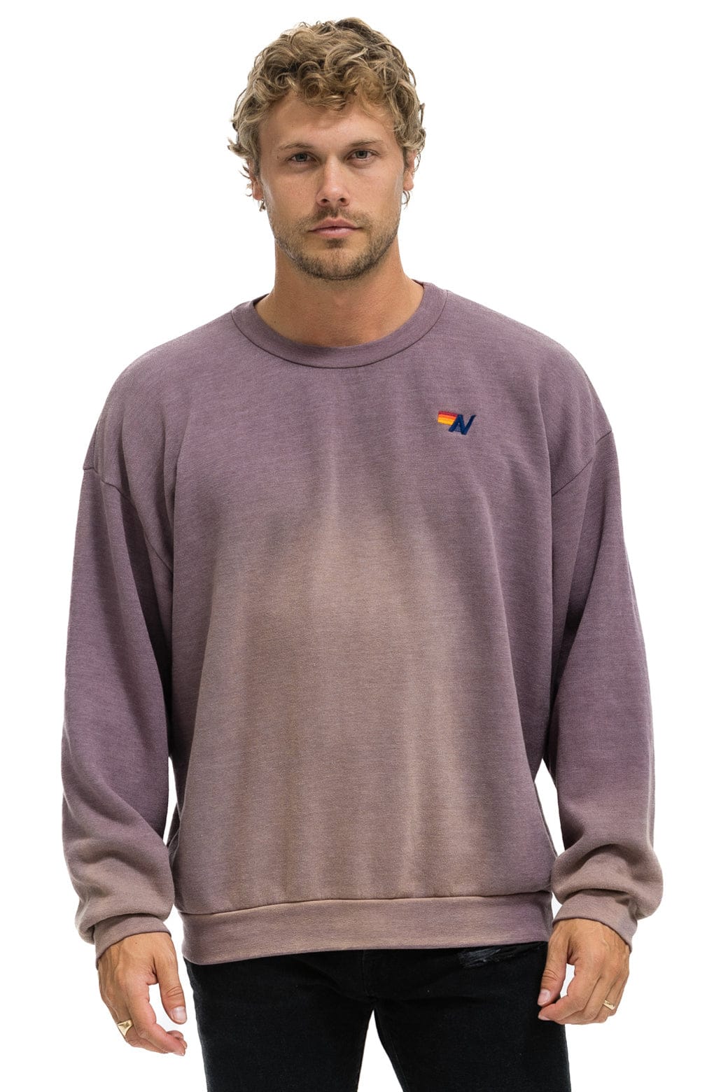ESSENTIAL RELAXED CREW SWEATSHIRT - FADED MOCHA - Image 2