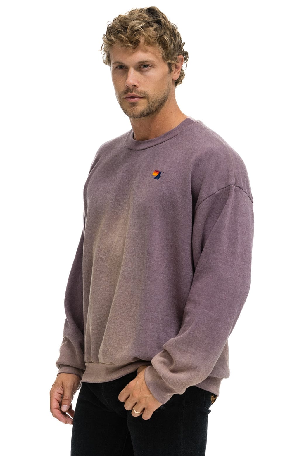 ESSENTIAL RELAXED CREW SWEATSHIRT - FADED MOCHA - Image 4