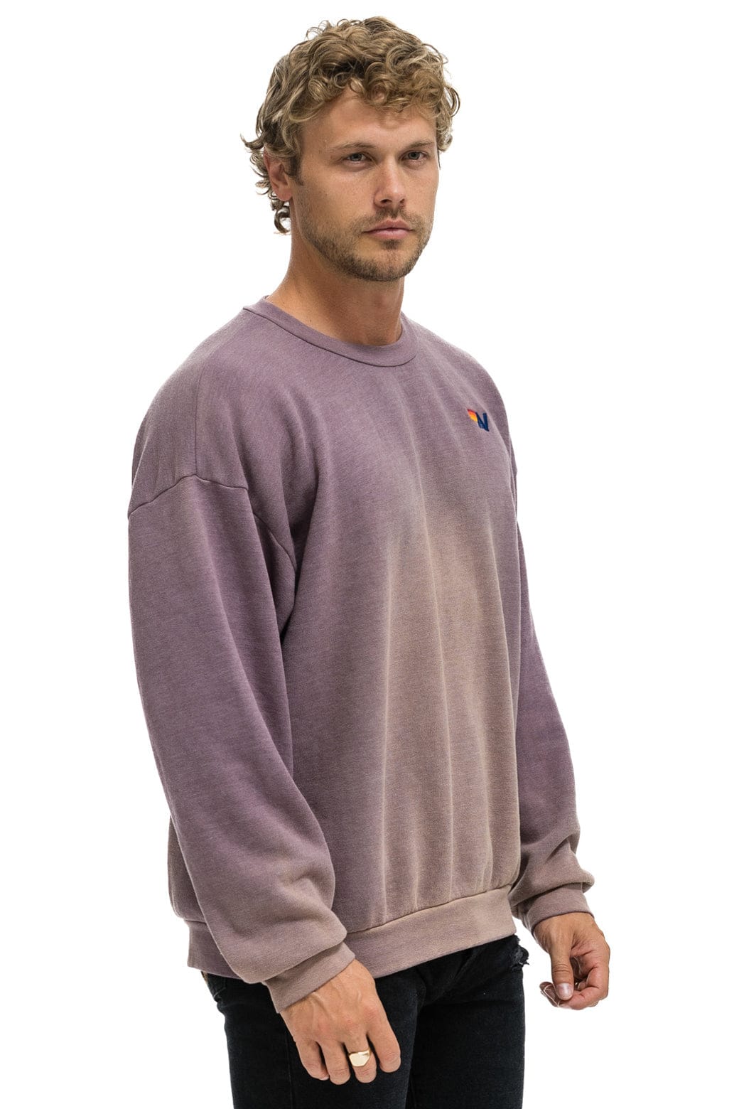 ESSENTIAL RELAXED CREW SWEATSHIRT - FADED MOCHA - Image 6