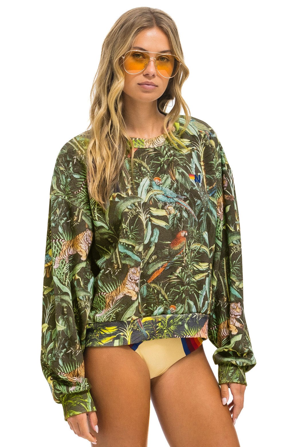 JUNGLE RELAXED CREW SWEATSHIRT - VINTAGE CHARCOAL - Image 3