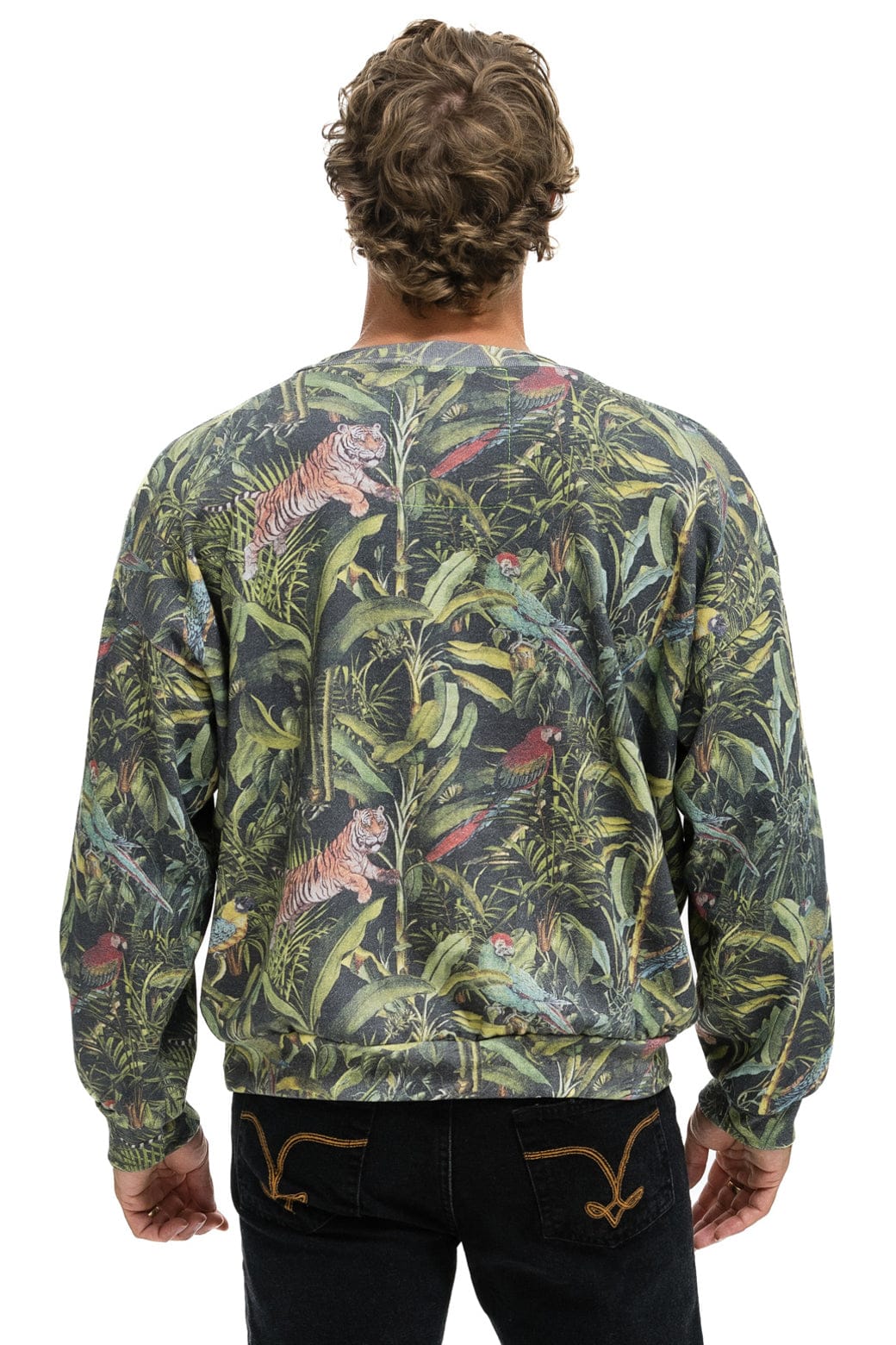 JUNGLE RELAXED CREW SWEATSHIRT - VINTAGE CHARCOAL - Image 6