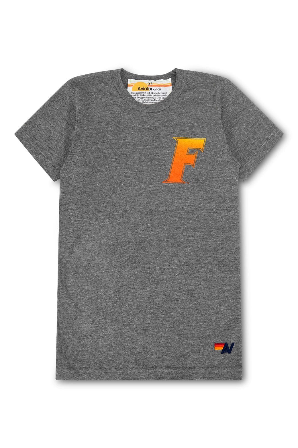 UNIVERSITY OF FLORIDA GATORS CREW TEE SHIRT - HEATHER - Image 5