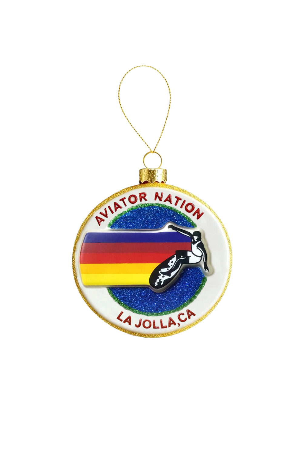 AVIATOR NATION LA JOLLA - BLOWN GLASS ORNAMENT