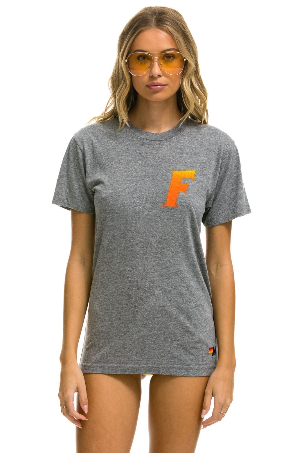 UNIVERSITY OF FLORIDA GATORS CREW TEE SHIRT - HEATHER - Image 3