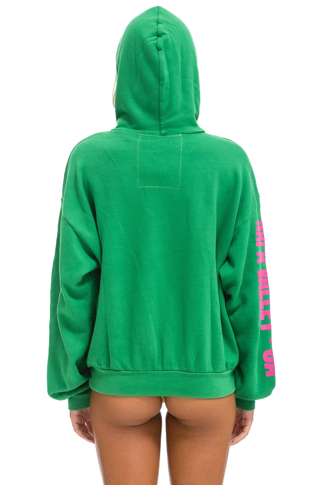 LA ONDA 2025 RELAXED PULLOVER HOODIE - KELLY GREEN - Image 3