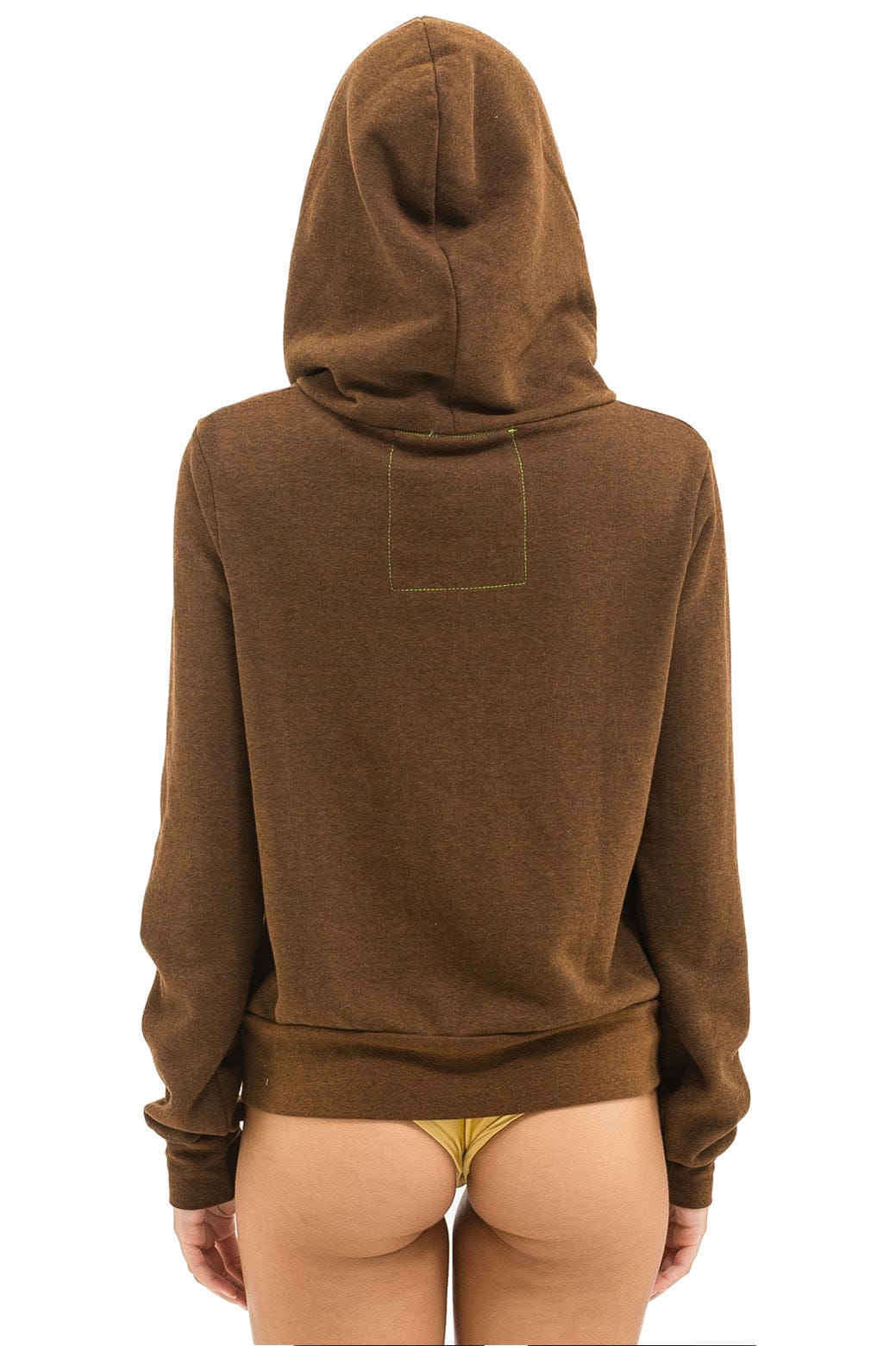 5 STRIPE HOODIE - CHOCOLATE // RAINBOW WHITE - Image 3