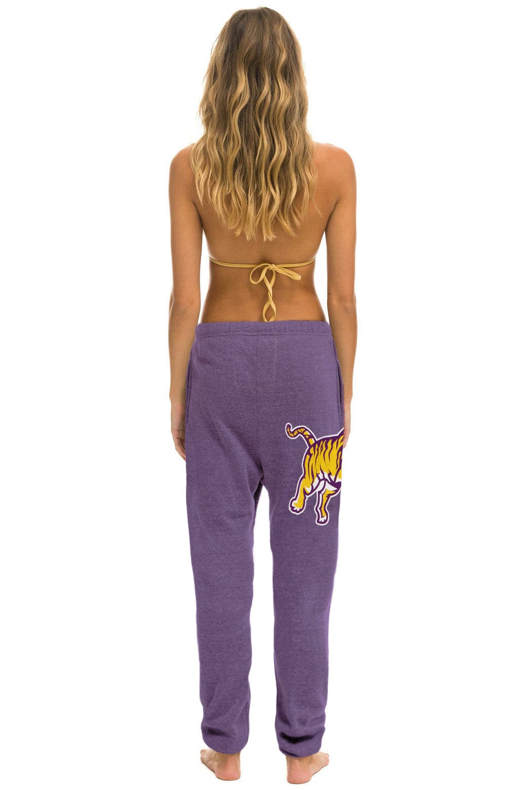 LSU TIGER UNISEX POCKET SWEATPANTS - GRAPE - Image 3