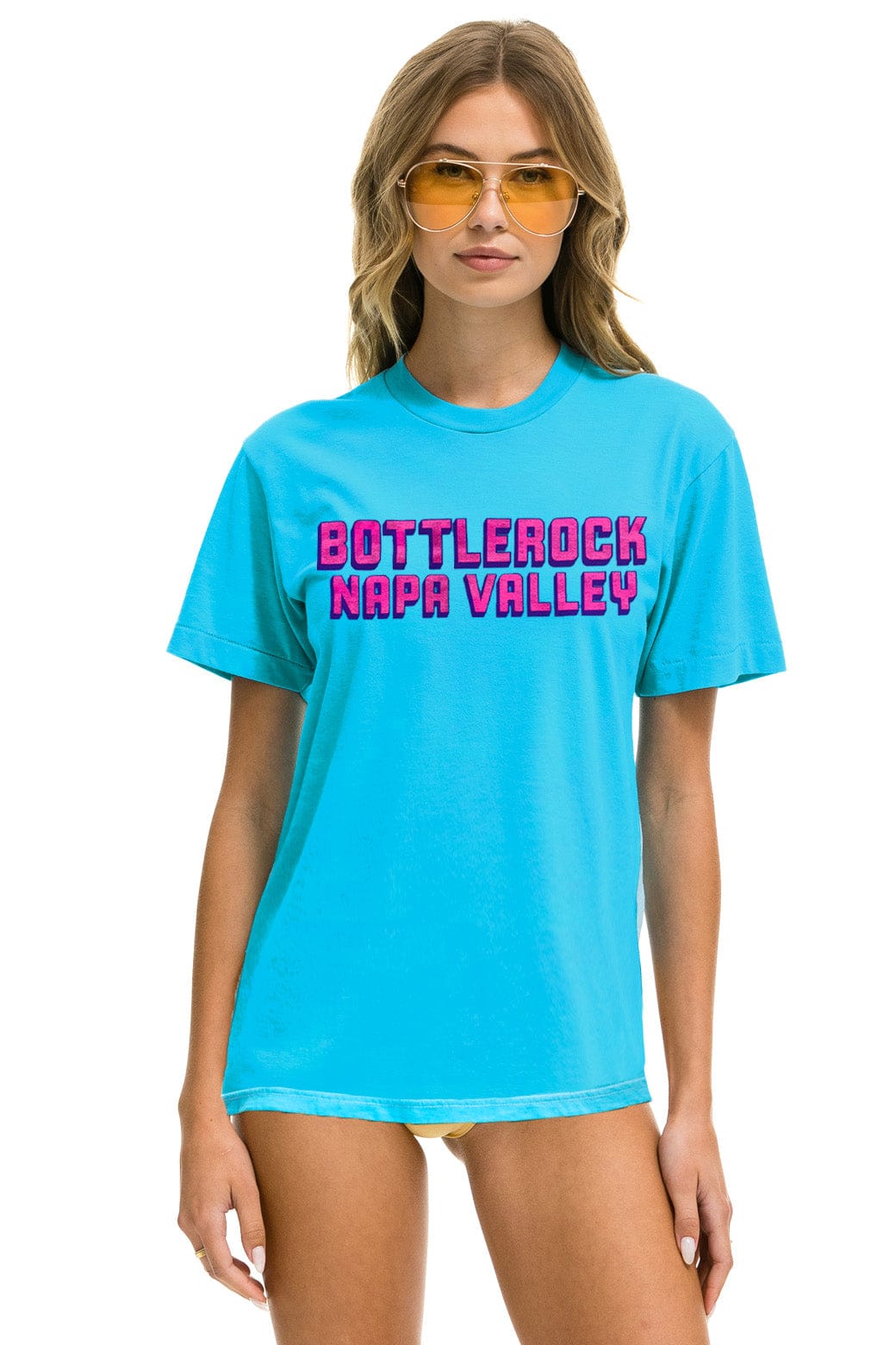 BOTTLEROCK 2025 TEE - NEON BLUE - Image 2