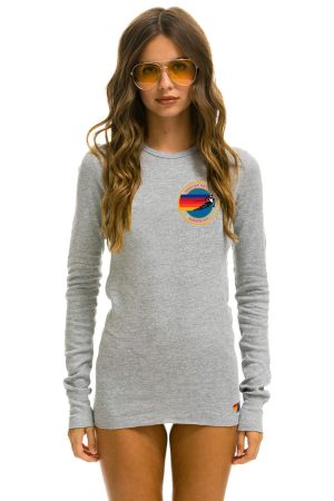 AVIATOR NATION ASPEN THERMAL - HEATHER GREY