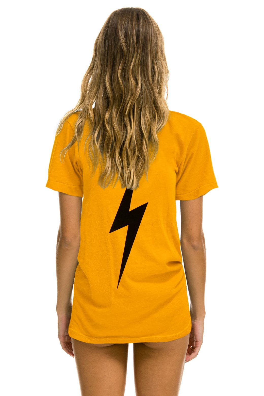 LSU BOLT CREW TEE SHIRT - GOLD - Image 4